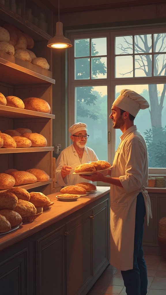 Tegen zes uur in de ochtend begint het dorp te ontwaken. Mensen openen hun ogen bij de geur van warm brood. Ze lopen ...