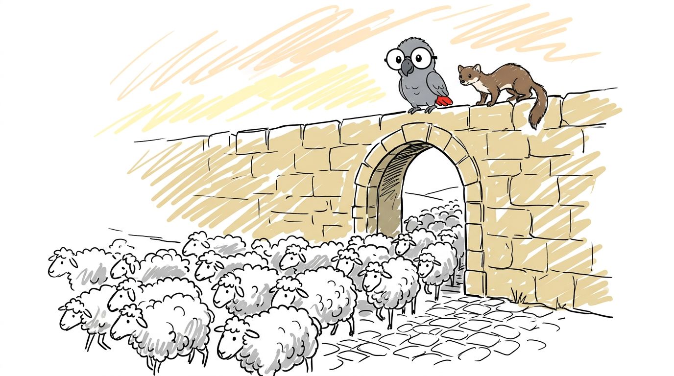De herder bij de poort