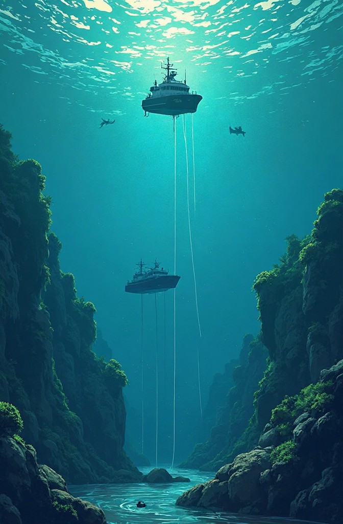 Das Internet liegt unter Wasser