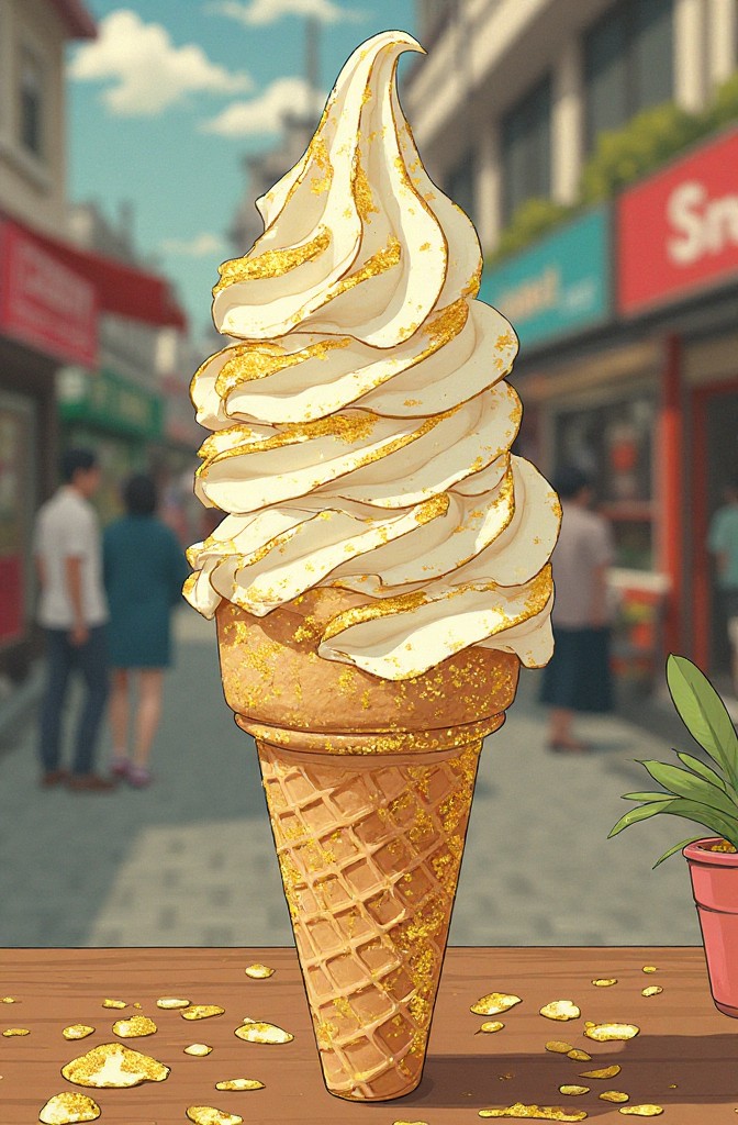 Die Stadt, die Gold aufs Eis legt