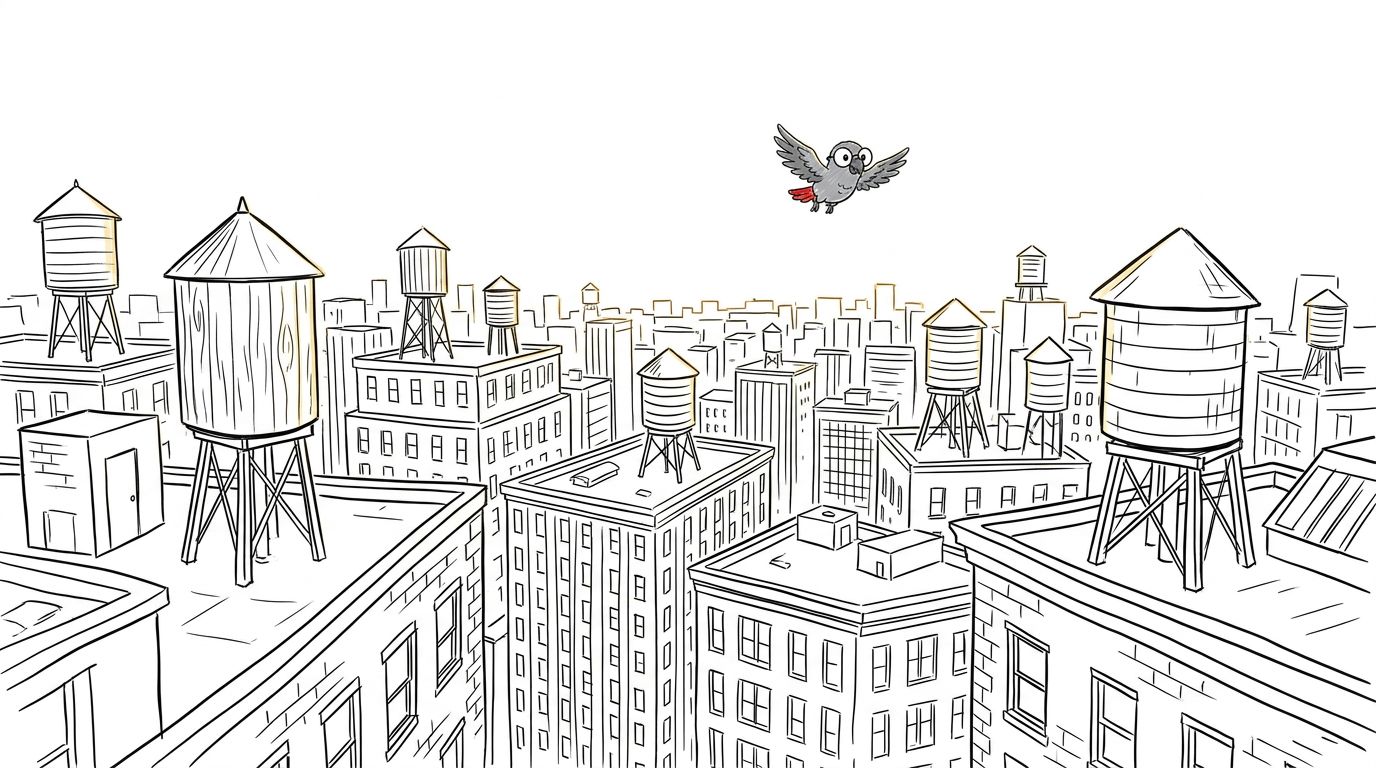 Illustration for Barriles en cada techo