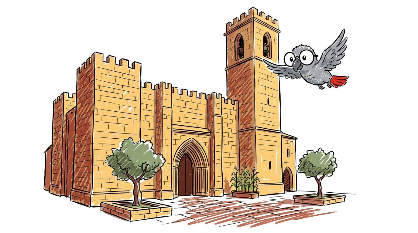 At the heart of it all stood the church, though at first glance she took it for a fortress. High blank walls, a massi...